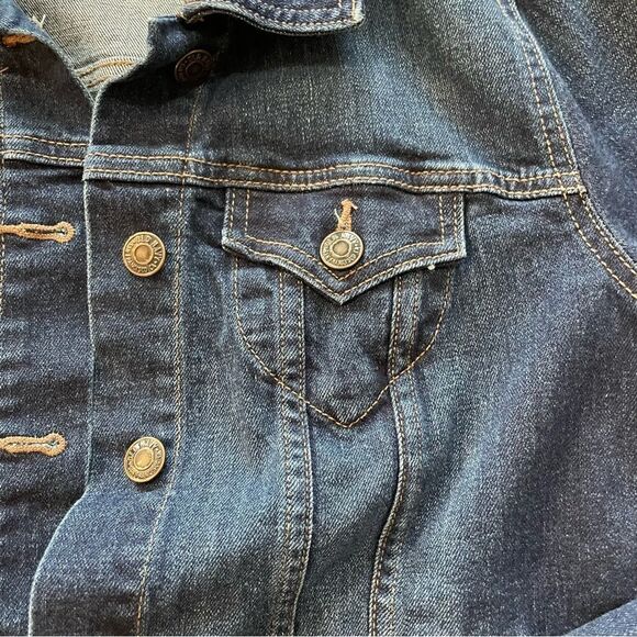 Old Navy Dark Denim Jean Jacket Size S - Picture 6 of 6